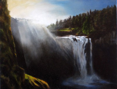 Morning Mist Snoqualmie Falls 11x14